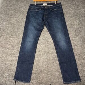 FRAME Denim Jeans Men's Size 32 Dark Wash Slim Straight L'Homme designer stretch